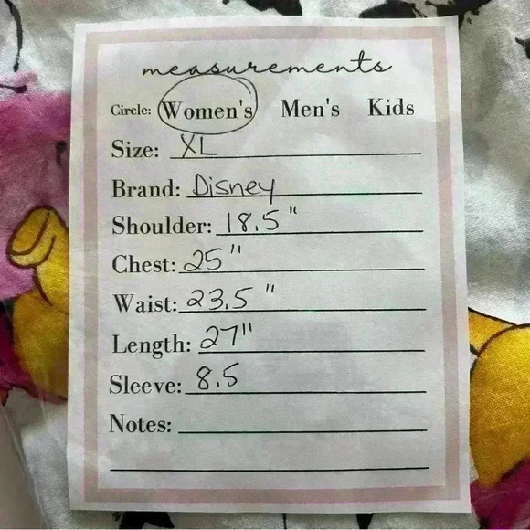 Adorable Winnie the Pooh, Eeyore  and Tigger Scrub Top Size XL 100% Cotton - Picture 8 of 8